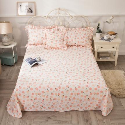 宝齐莱 2021新款韩版13372全棉单品床单 窈窕淑女