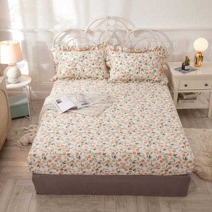 91家纺网 家纺一手货源 找家纺 宝齐莱 2021新款韩版13372全棉单品床笠 盛夏果实