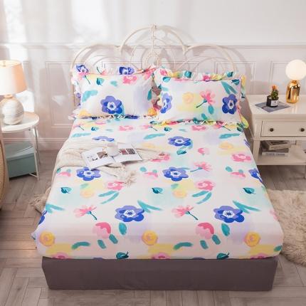 91家纺网 家纺一手货源 找家纺 宝齐莱 2021新款韩版13372全棉单品床笠 天生丽质