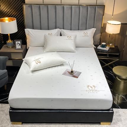 91家纺网 家纺一手货源 找家纺 （总）2023品乐100支长绒棉提花刺绣单床笠全棉贡缎单品