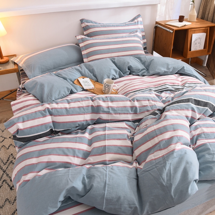 91家纺网 家纺一手货源 找家纺 甜之梦2025新款水洗棉四件套（任何尺寸都可以定做） 觅初兰