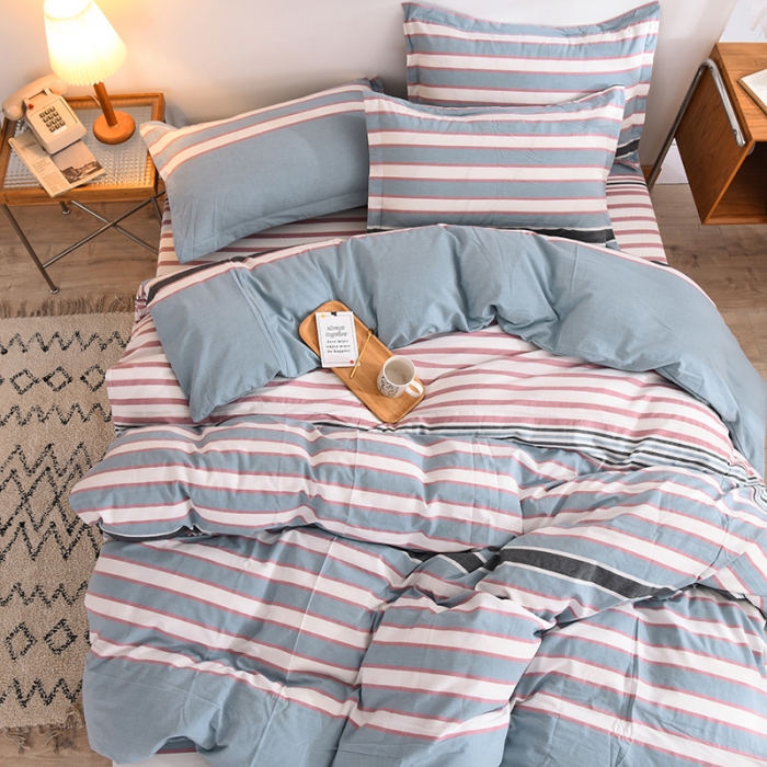 91家纺网 家纺一手货源 找家纺 甜之梦2025新款水洗棉四件套（任何尺寸都可以定做） 觅初兰