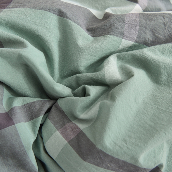 91家纺网 家纺一手货源 找家纺 甜之梦2025新款水洗棉四件套（任何尺寸都可以定做） 摩卡青绿