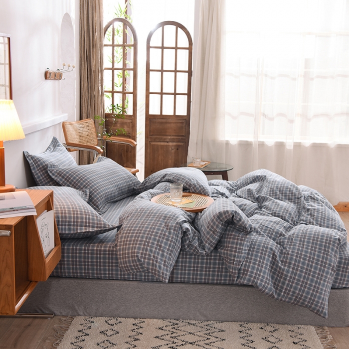 91家纺网 家纺一手货源 找家纺 甜之梦2025新款水洗棉四件套（任何尺寸都可以定做） 陌上花开