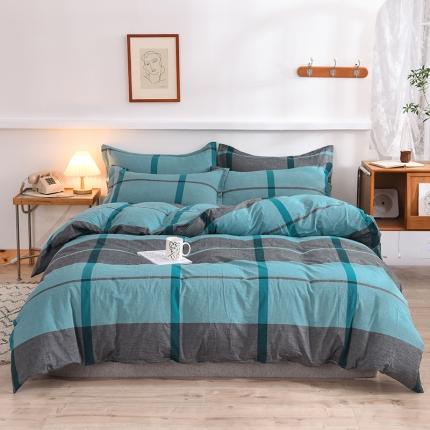 甜之梦2025新款水洗棉四件套（任何尺寸都可以定做） 木槿兰