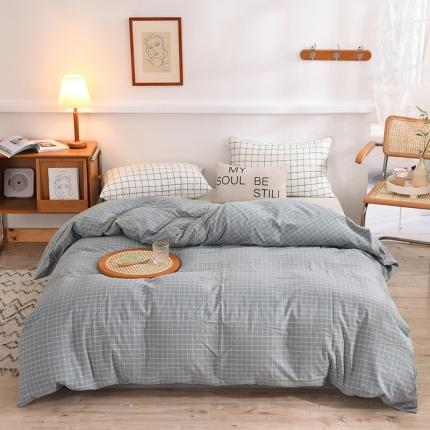 甜之梦2025新款水洗棉单品被套（任何尺寸都可以定做） 古雅蓝灰