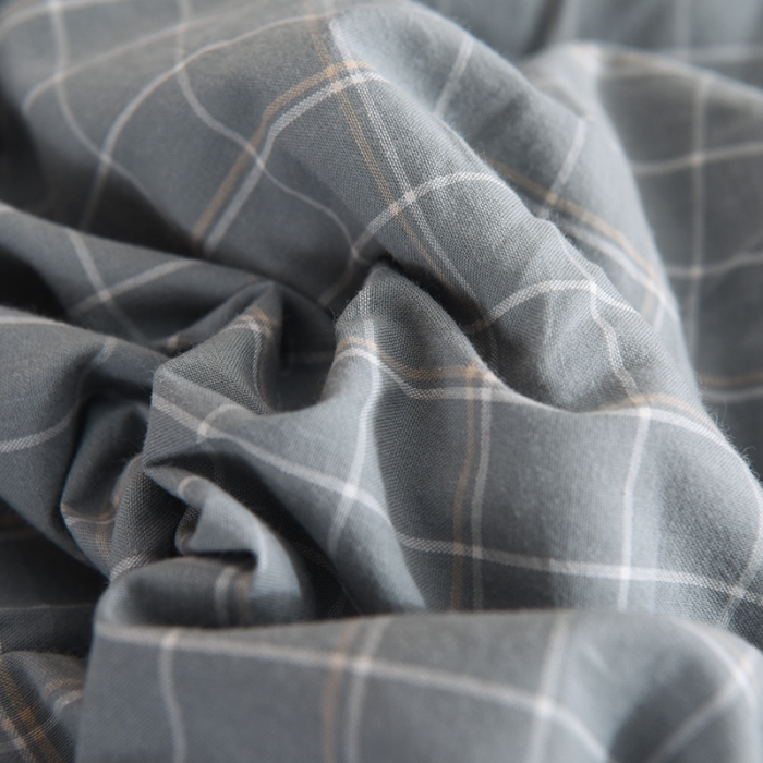 91家纺网 家纺一手货源 找家纺 甜之梦2025新款水洗棉单品被套（任何尺寸都可以定做） 古雅蓝灰