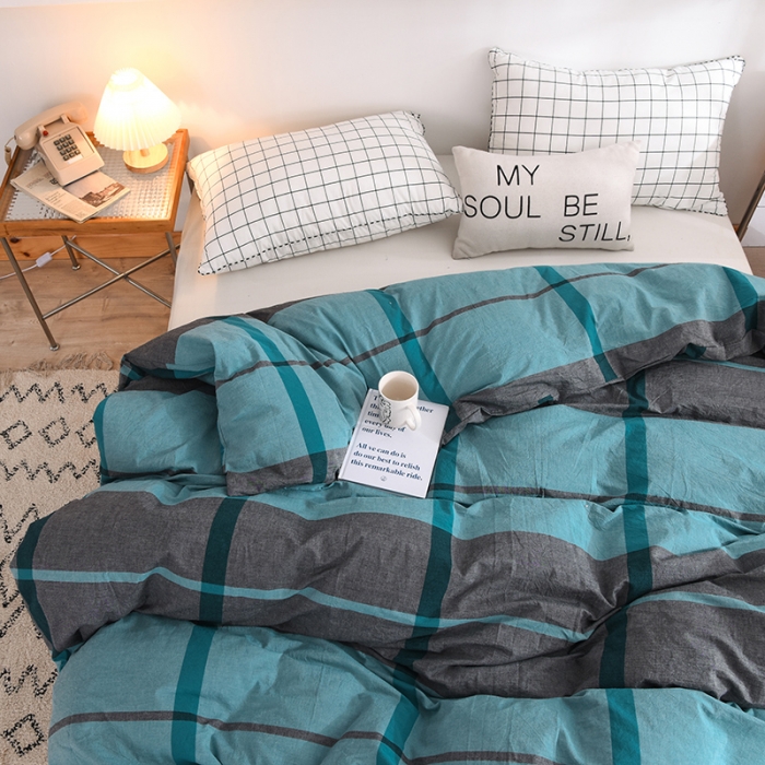 91家纺网 家纺一手货源 找家纺 甜之梦2025新款水洗棉单品被套（任何尺寸都可以定做） 木槿兰