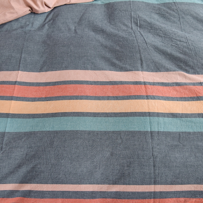 91家纺网 家纺一手货源 找家纺 甜之梦2025新款水洗棉单品被套（任何尺寸都可以定做） 西雅图彩条