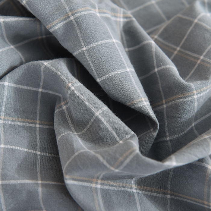 91家纺网 家纺一手货源 找家纺 甜之梦2025新款水洗棉单品床单（任何尺寸都可以定做） 古雅蓝灰