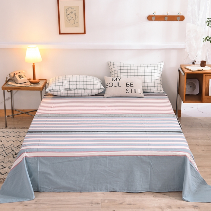 91家纺网 家纺一手货源 找家纺 甜之梦2025新款水洗棉单品床单（任何尺寸都可以定做） 觅初兰