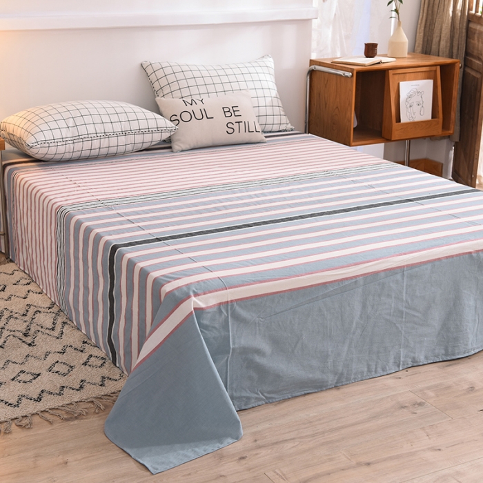 91家纺网 家纺一手货源 找家纺 甜之梦2025新款水洗棉单品床单（任何尺寸都可以定做） 觅初兰