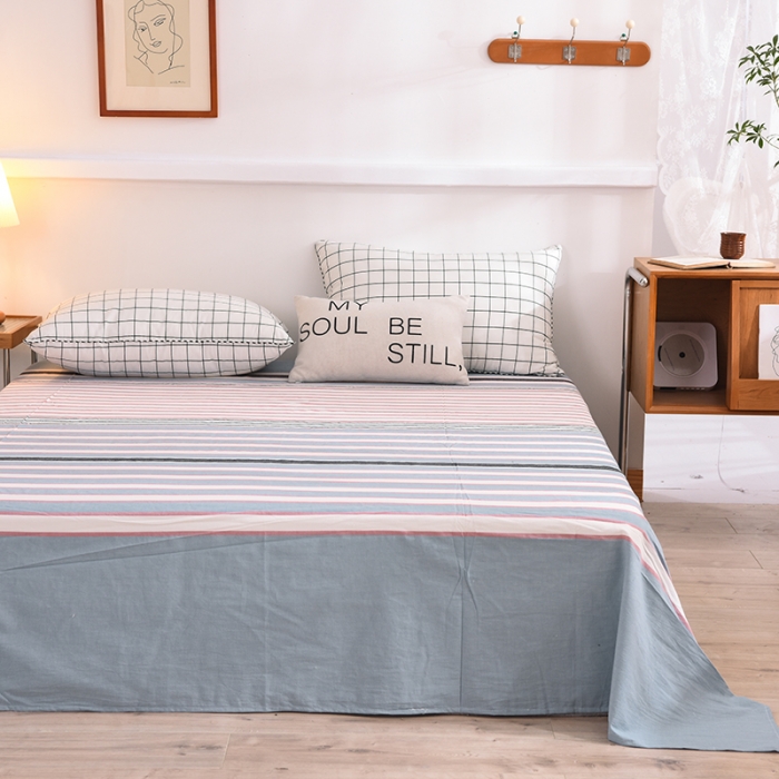 91家纺网 家纺一手货源 找家纺 甜之梦2025新款水洗棉单品床单（任何尺寸都可以定做） 觅初兰