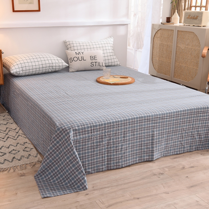 91家纺网 家纺一手货源 找家纺 甜之梦2025新款水洗棉单品床单（任何尺寸都可以定做） 陌上花开