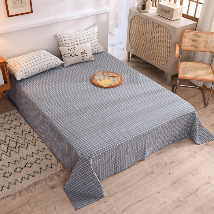 91家纺网 家纺一手货源 找家纺 甜之梦2025新款水洗棉单品床单（任何尺寸都可以定做） 陌上花开