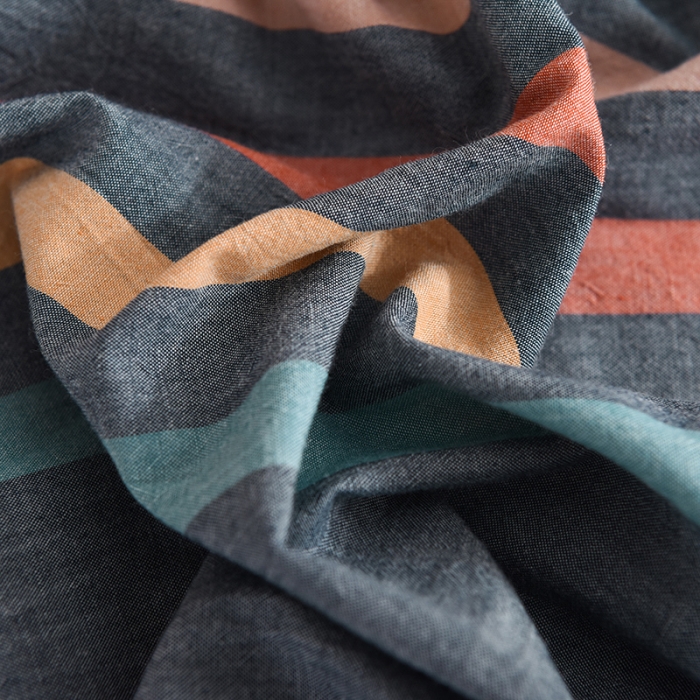 91家纺网 家纺一手货源 找家纺 甜之梦2025新款水洗棉单品床单（任何尺寸都可以定做） 西雅图彩条