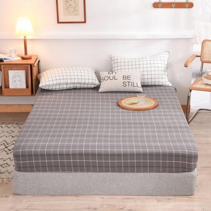 91家纺网 家纺一手货源 找家纺 甜之梦2025水洗棉单品床笠（任何尺寸都可以定做） 千茉灰