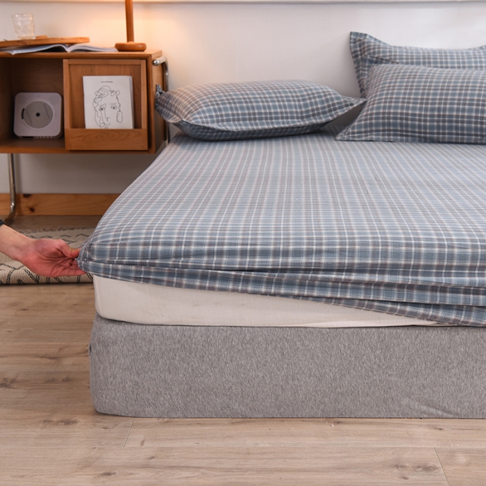 91家纺网 家纺一手货源 找家纺 甜之梦2025水洗棉单品床笠（任何尺寸都可以定做） 陌上花开