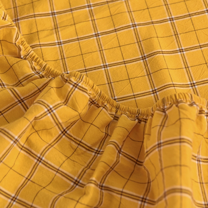 91家纺网 家纺一手货源 找家纺 甜之梦2025水洗棉单品床笠（任何尺寸都可以定做） 朴美黄