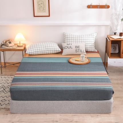 甜之梦2025水洗棉单品床笠（任何尺寸都可以定做） 西雅图彩条