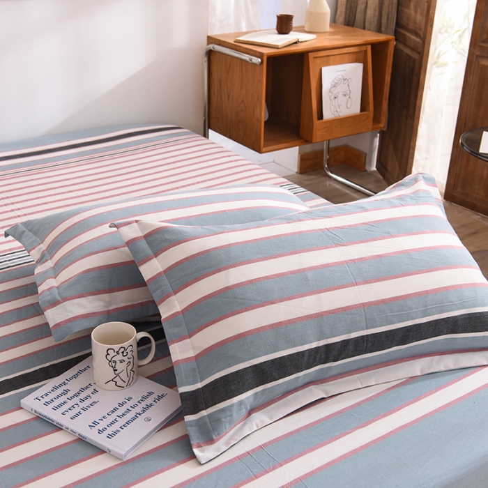 91家纺网 家纺一手货源 找家纺 甜之梦2025新款水洗棉单品枕套一对（任何尺寸都可以定做） 觅初兰