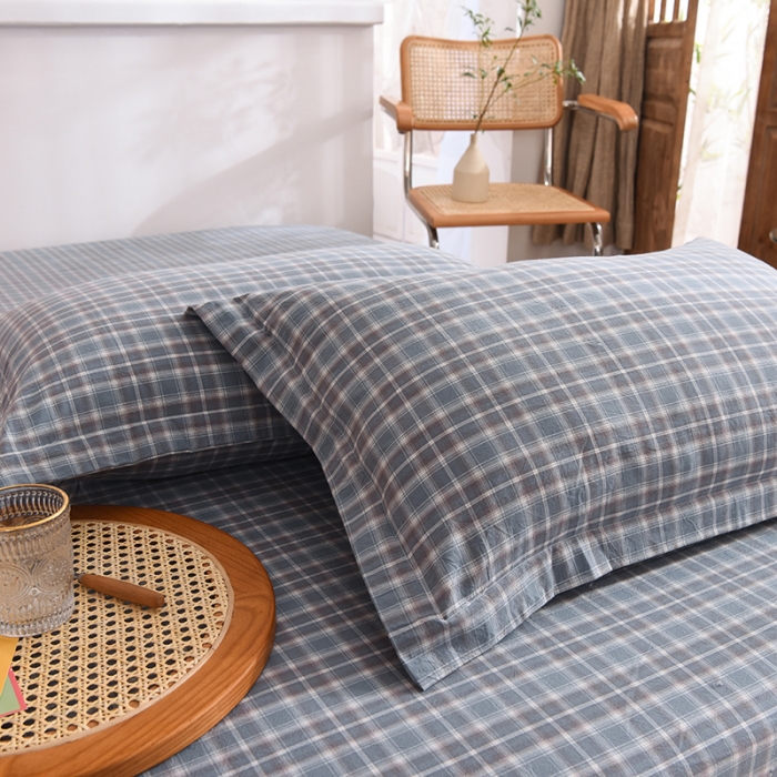 91家纺网 家纺一手货源 找家纺 甜之梦2025新款水洗棉单品枕套一对（任何尺寸都可以定做） 陌上花开