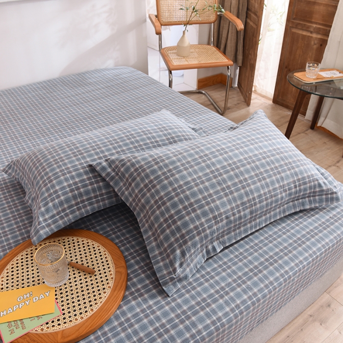 91家纺网 家纺一手货源 找家纺 甜之梦2025新款水洗棉单品枕套一对（任何尺寸都可以定做） 陌上花开