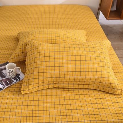 甜之梦2025新款水洗棉单品枕套一对（任何尺寸都可以定做） 朴美黄