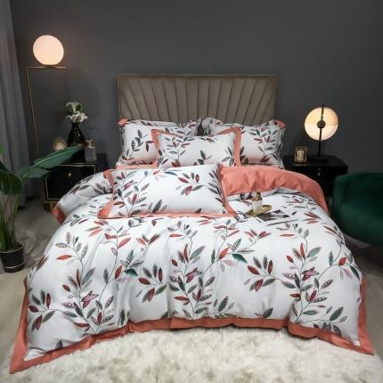 91家纺网 家纺一手货源 找家纺 （总）朵美 2021新款60支天丝数码印花四件套