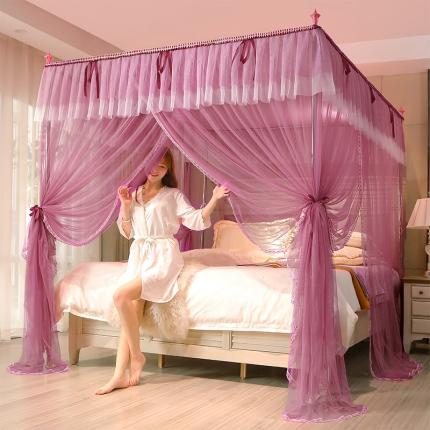 91家纺网 家纺一手货源 找家纺 （总）迪凡保罗 2023新款5819落地宫廷三开门蚊帐