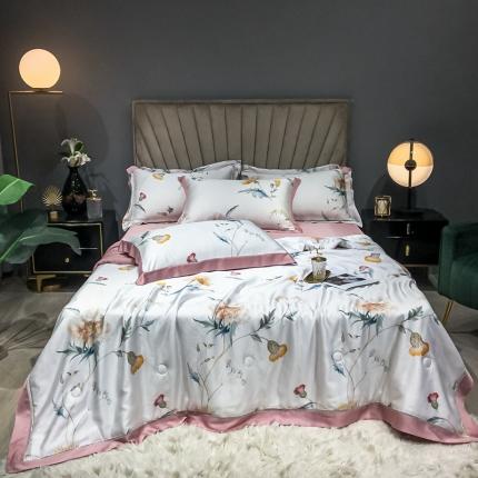 朵美 2021新款60支天丝数码印花夏被四件套 浣溪沙