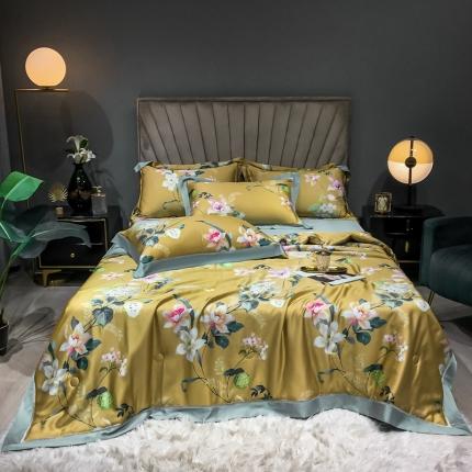 朵美 2021新款60支天丝数码印花夏被四件套 西厢记