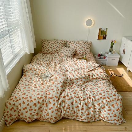 91家纺网 家纺一手货源 找家纺 （总）尺素 2021新款Ins韩国博主系列四件套