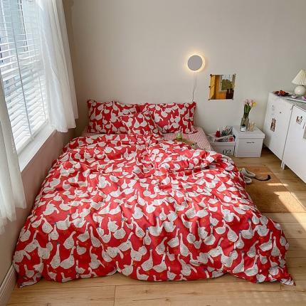 尺素 2021新款Ins韩国博主系列四件套 INS好运鸭