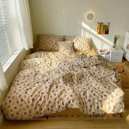 尺素 2021新款Ins韩国博主系列四件套 INS运动熊