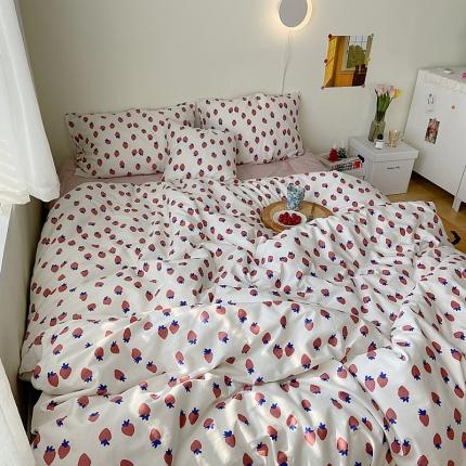 91家纺网 家纺一手货源 找家纺 （总）尺素2021新款Ins韩国博主系列单被套