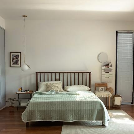 91家纺网 家纺一手货源 找家纺 法芙娜家纺 天竺棉夏凉被全棉空调被纯棉夏被纯色豆绿