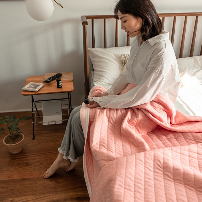 91家纺网 家纺一手货源 找家纺 法芙娜家纺 天竺棉夏凉被全棉空调被纯棉夏被纯色豆沙