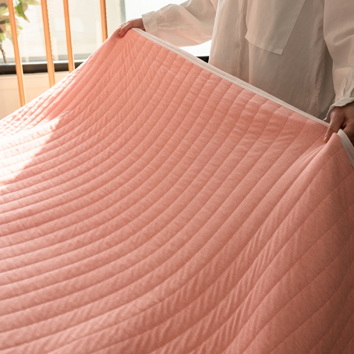 91家纺网 家纺一手货源 找家纺 法芙娜家纺 天竺棉夏凉被全棉空调被纯棉夏被纯色豆沙