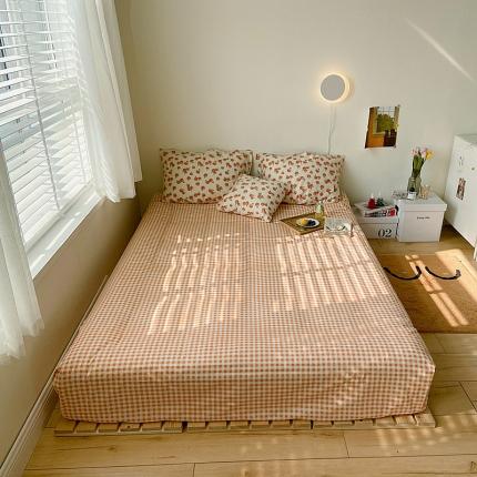 91家纺网 家纺一手货源 找家纺 （总）尺素 2021新款Ins韩国博主系列单床笠