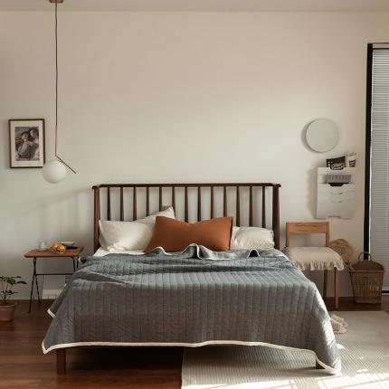 91家纺网 家纺一手货源 找家纺 法芙娜家纺 天竺棉夏凉被全棉空调被纯棉夏被纯色深灰