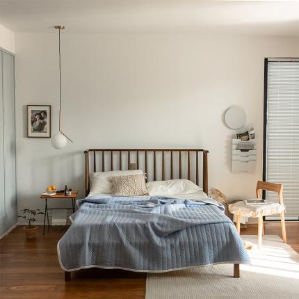 91家纺网 家纺一手货源 找家纺 法芙娜家纺 全棉针织棉夏被全棉空调被 纯色天蓝