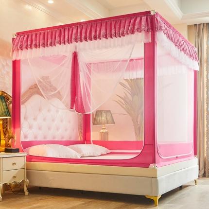 91家纺网 家纺一手货源 找家纺 迪凡保罗 2021新款5838U型外穿杆拉链坐床式蚊帐 深玉色