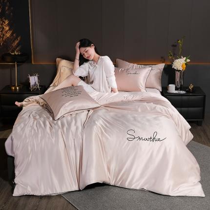 91家纺网 家纺一手货源 找家纺 （总）意尚风情 2023新款双面水洗真丝四件套