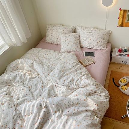 尺素2021新款Ins韩国博主系列单被套INS小雅粉