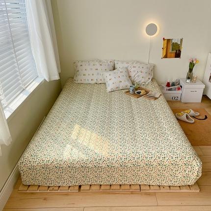 91家纺网 家纺一手货源 找家纺 尺素 2021新款Ins韩国博主系列单床笠INS铅笔派对