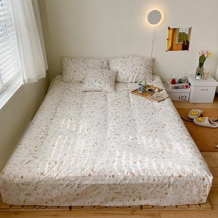 尺素 2021新款Ins韩国博主系列单床笠INS小雅全花