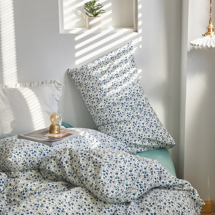 91家纺网 家纺一手货源 找家纺 （总）怡家居 2021新款小碎花全棉田园四件套