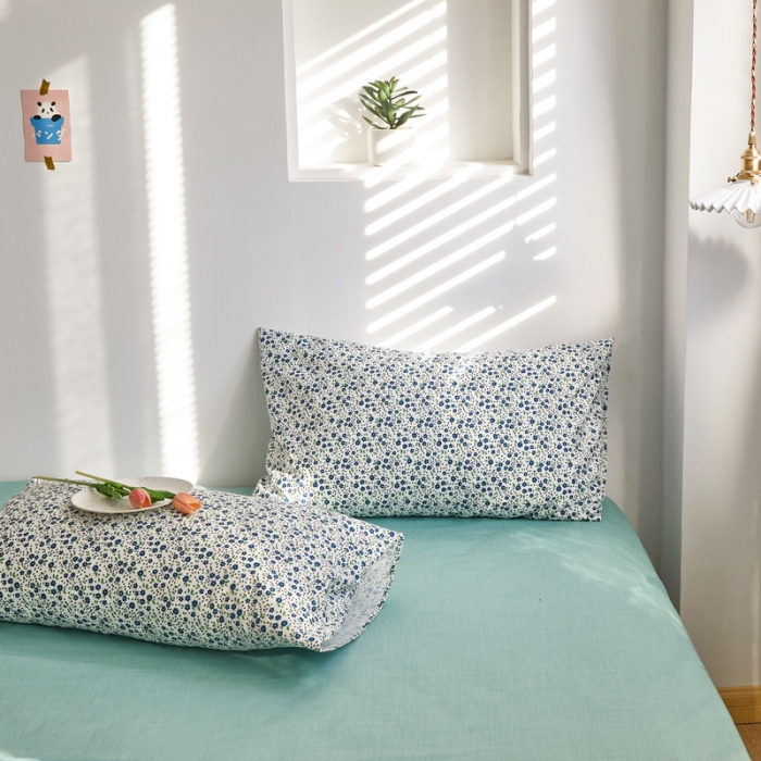 91家纺网 家纺一手货源 找家纺 （总）怡家居 2021新款小碎花全棉田园四件套