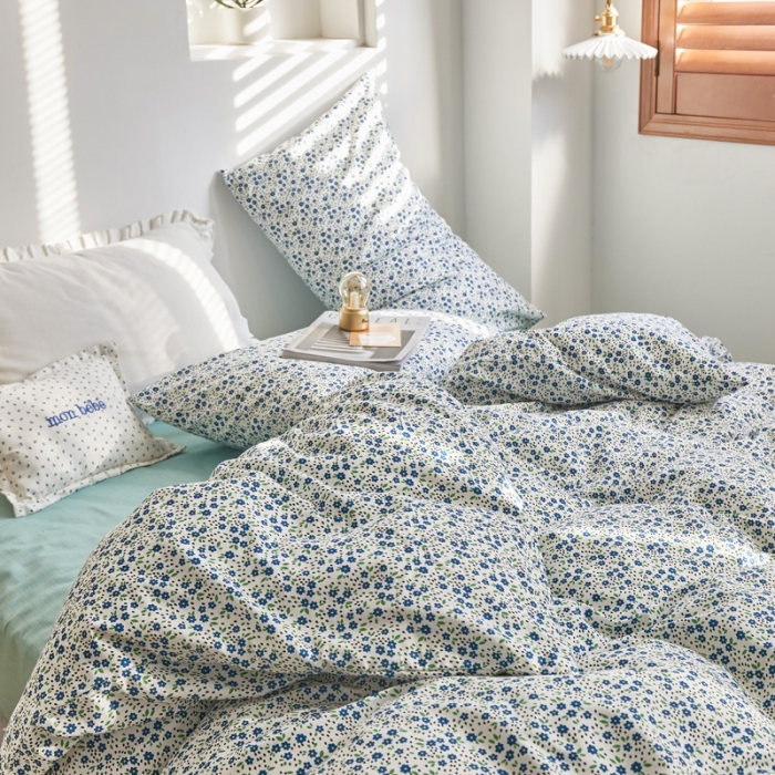 91家纺网 家纺一手货源 找家纺 （总）怡家居 2021新款小碎花全棉田园四件套